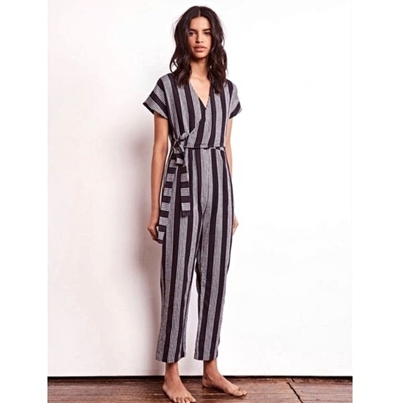 Ace&Jig Green Striped Wrap Indian Jumper Jumpsuit - Picture 11 of 11